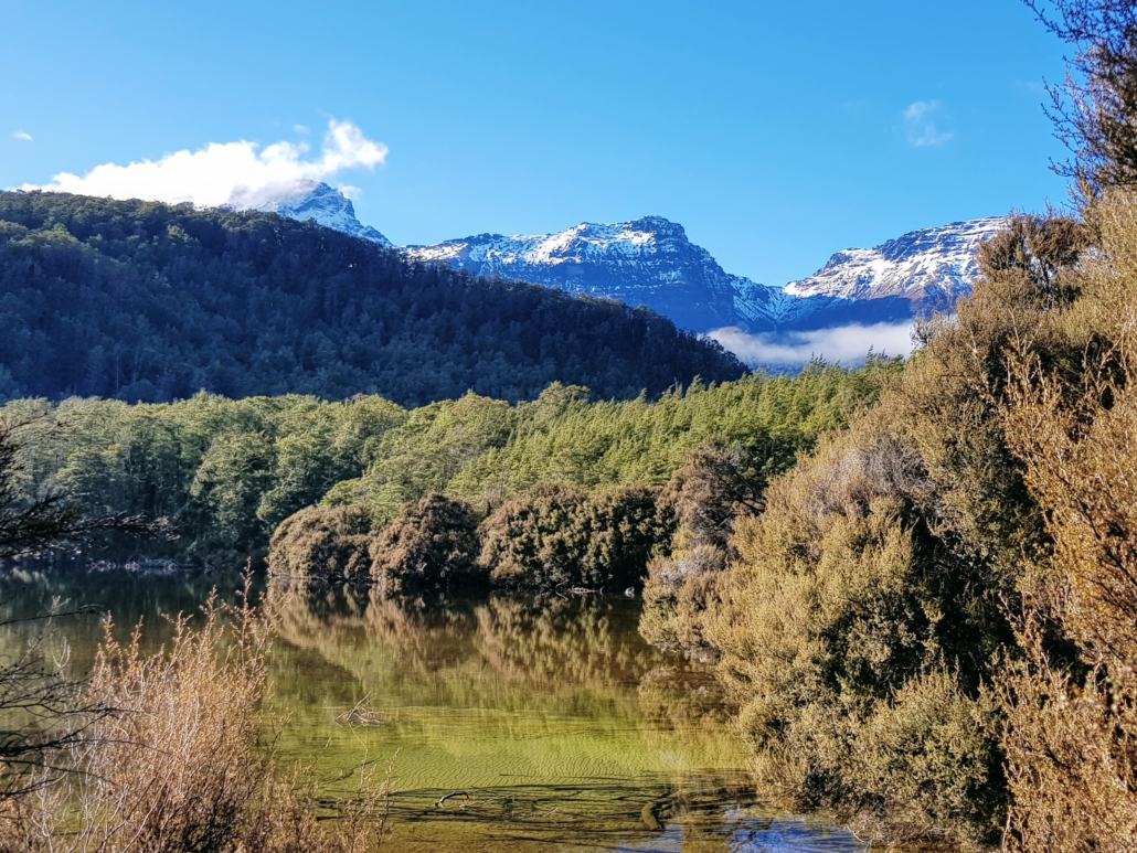 Mt Earnslaw as viewed from Lake Sylvan near Glenorchy